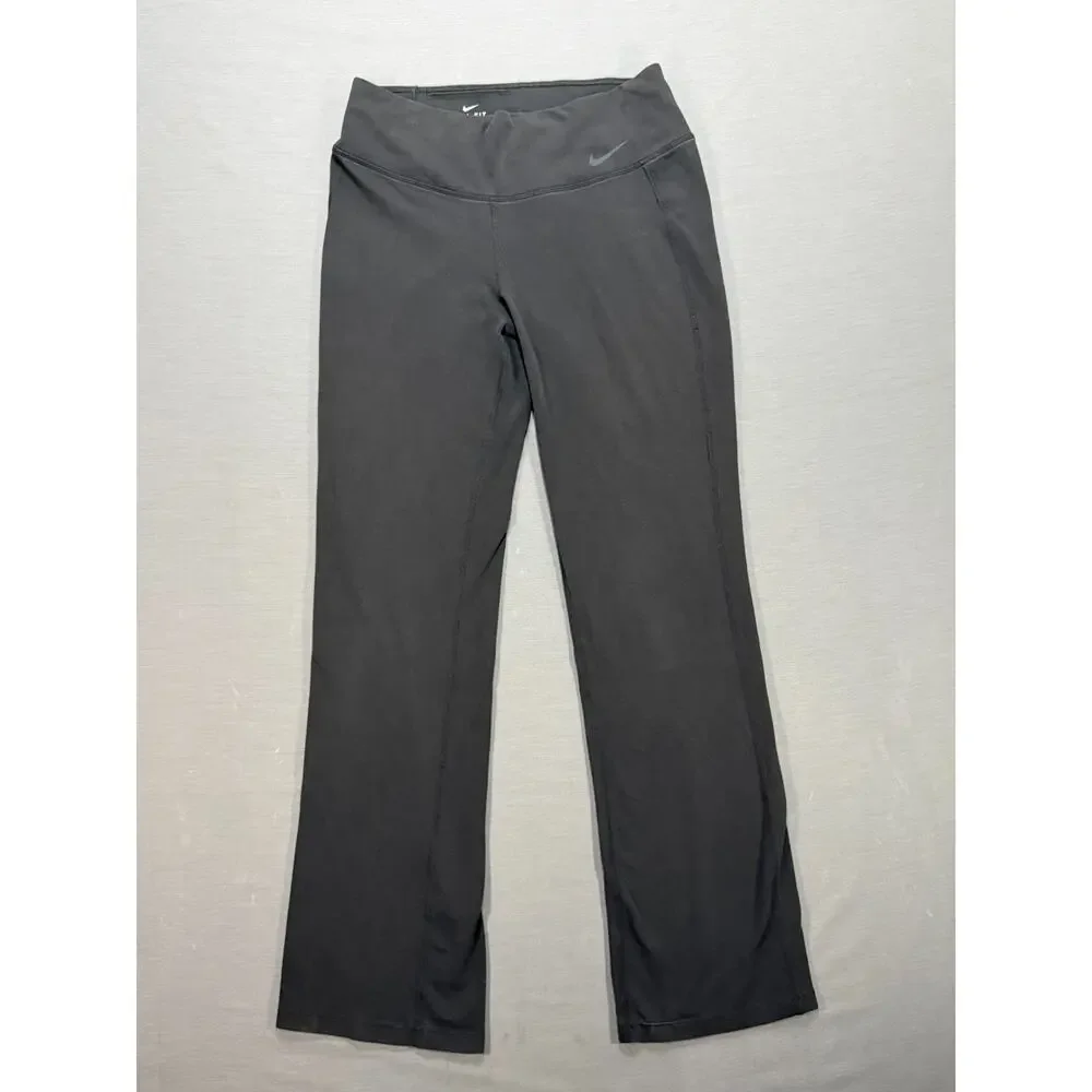 Nike Dri-FIT Women’s Medium Black Bootcut Yoga Pants Flare Leg 31' Inseam